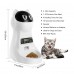 2.5L Automatic Pet Feeder Dog and Cat Food Dispenser with Timer, Distribution Alarms, Portion Control, Voice Recording Up to 4 Meals a Day
